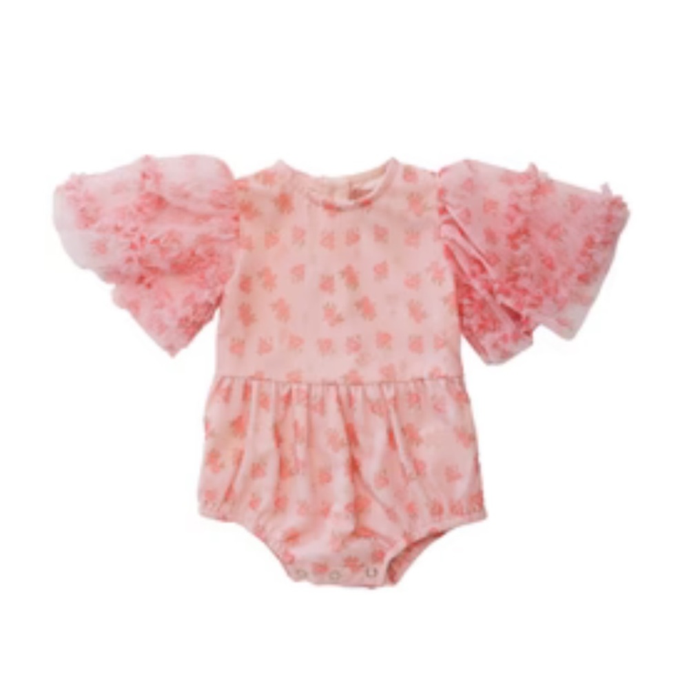 JessaKae Pink Floral Kids One Piece